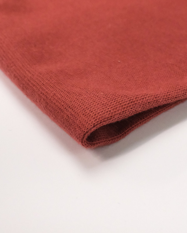 1×1-Rippstrick, Öko-Tex, himbeerfarben – Maison Klem